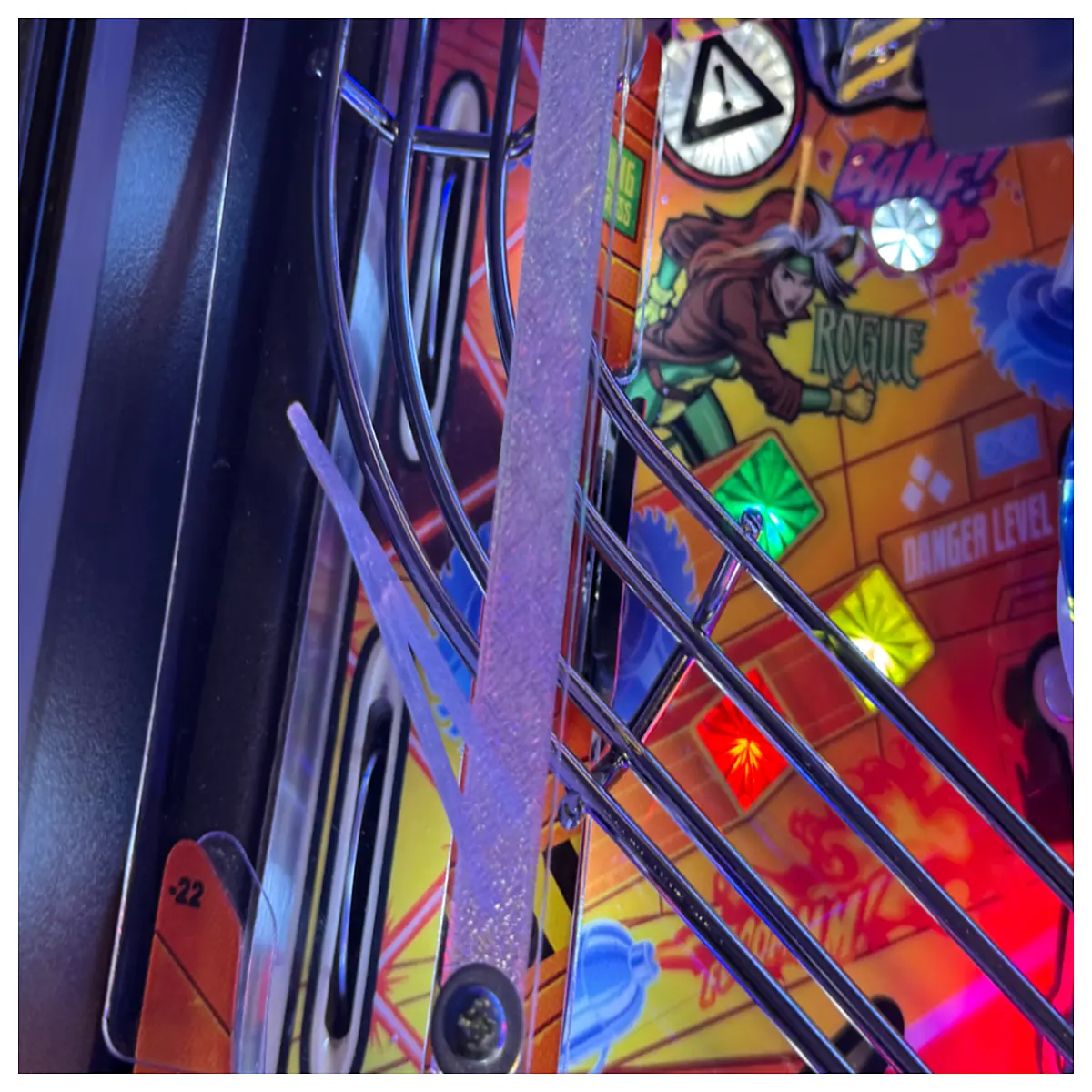 pinball left return repair mutant extended length replacement parts