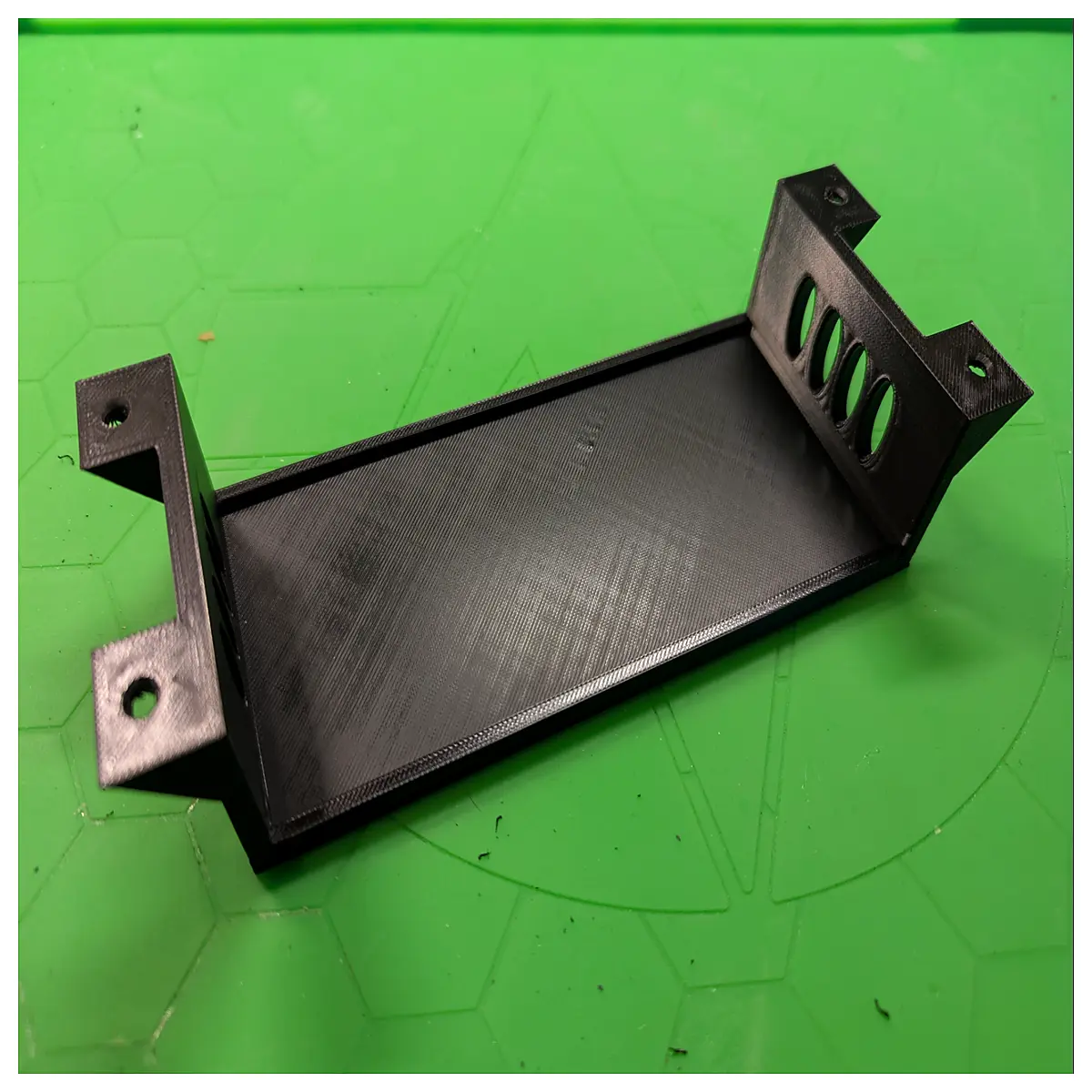 under desk kvm switch mount bracket rack tray for dual monitor setup cable management