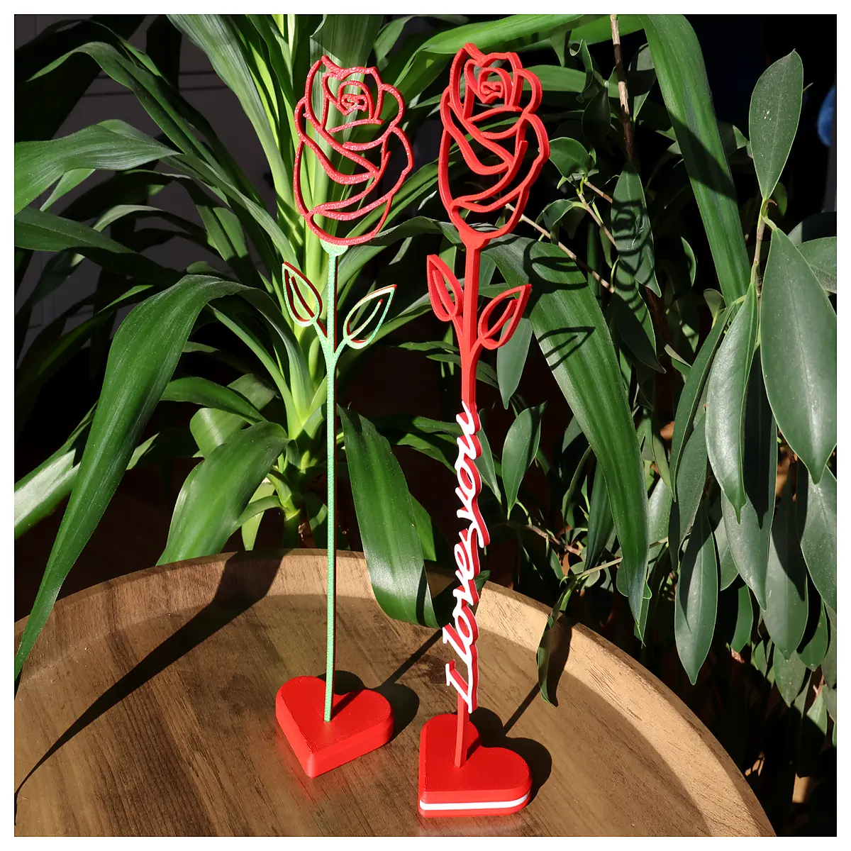 valentine s day rose holder for single stem flower vase gift decor romantic table centerpiece