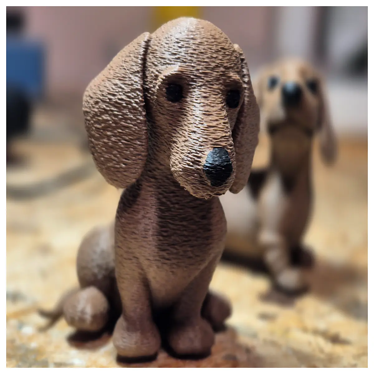 cute dachshund puppy figurine small sausage dog toy for kids adorable wiener dog plush keychain realistic mini dachshund collectible doll