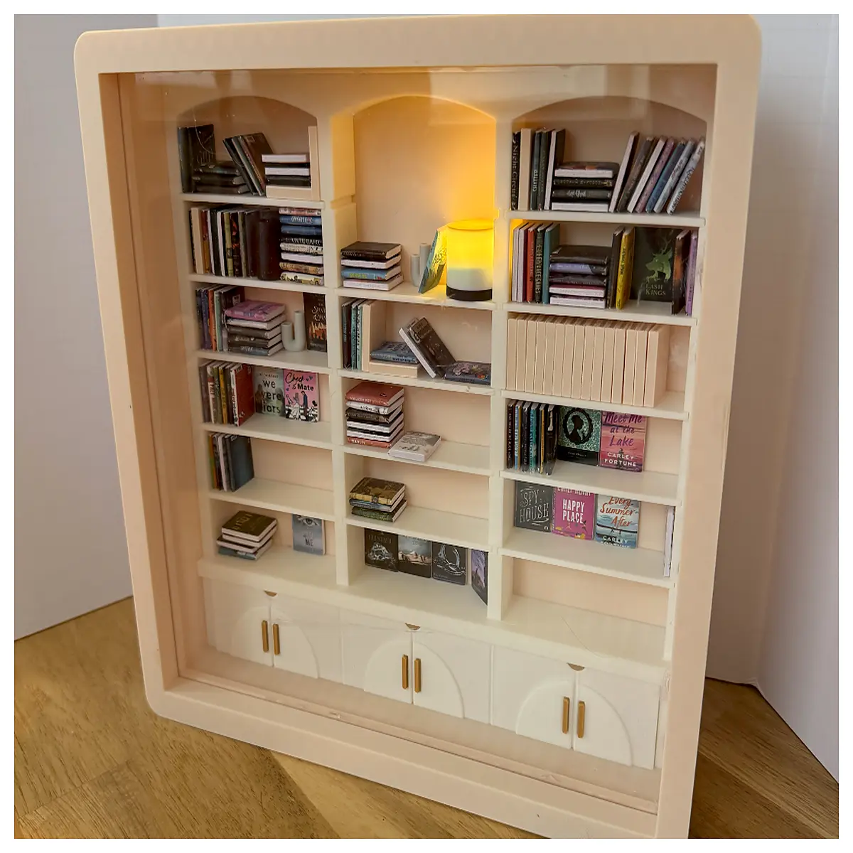 cute desk organizer for stress relief aesthetic bookshelf storage small space clutter reducer cozy reading nook decor