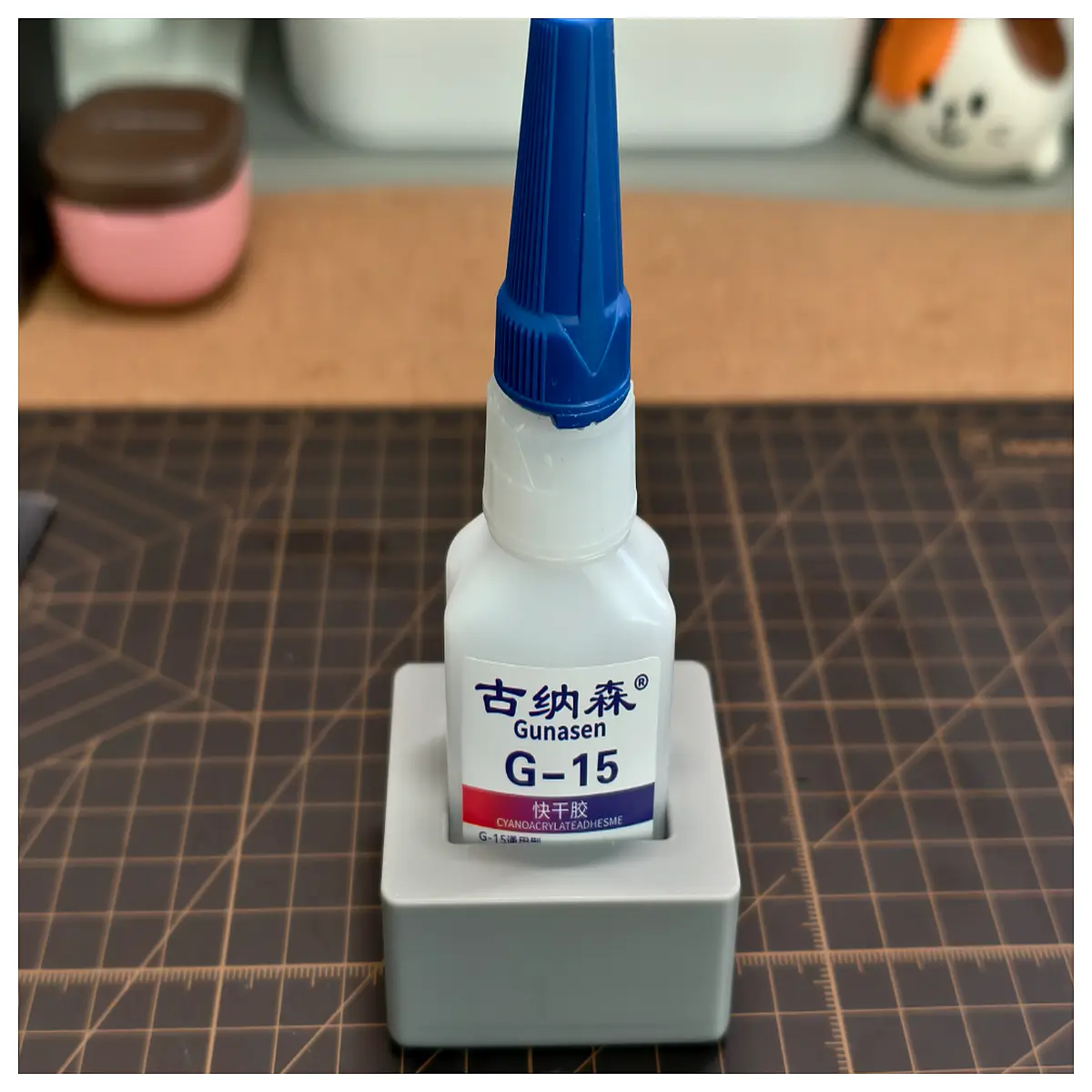 mini glue bottle holder for desk organization craft supplies