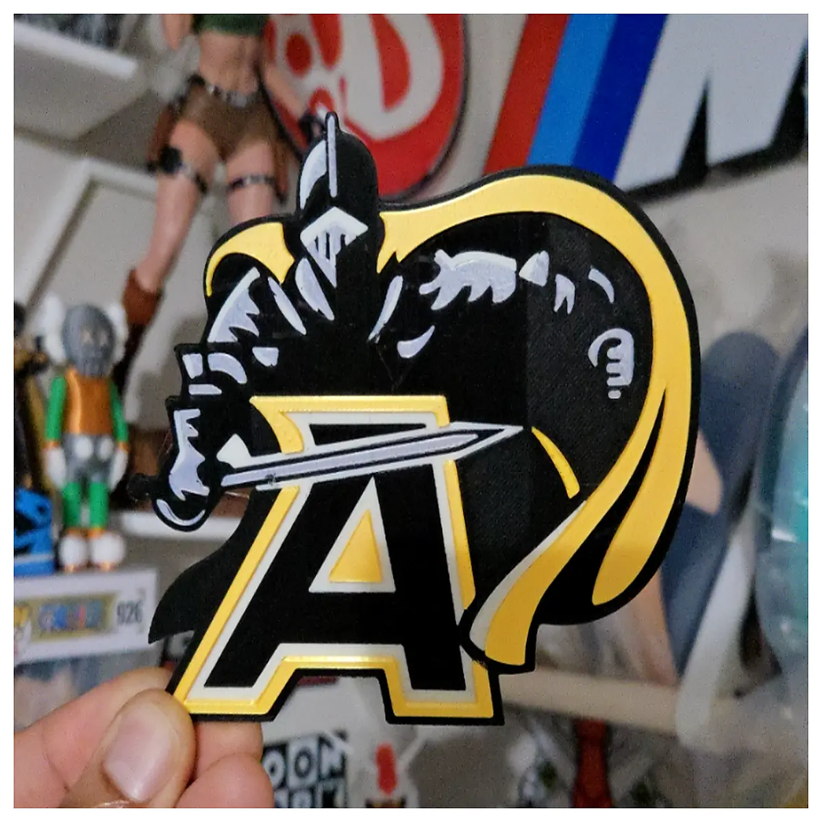 usa army black knights decal sticker for laptop helmet gear