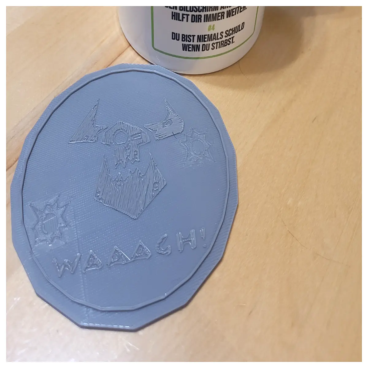 fantasy orc coaster set goblin dungeon decor tabletop gaming accessories rpg party supplies metal aesthetic drink mats