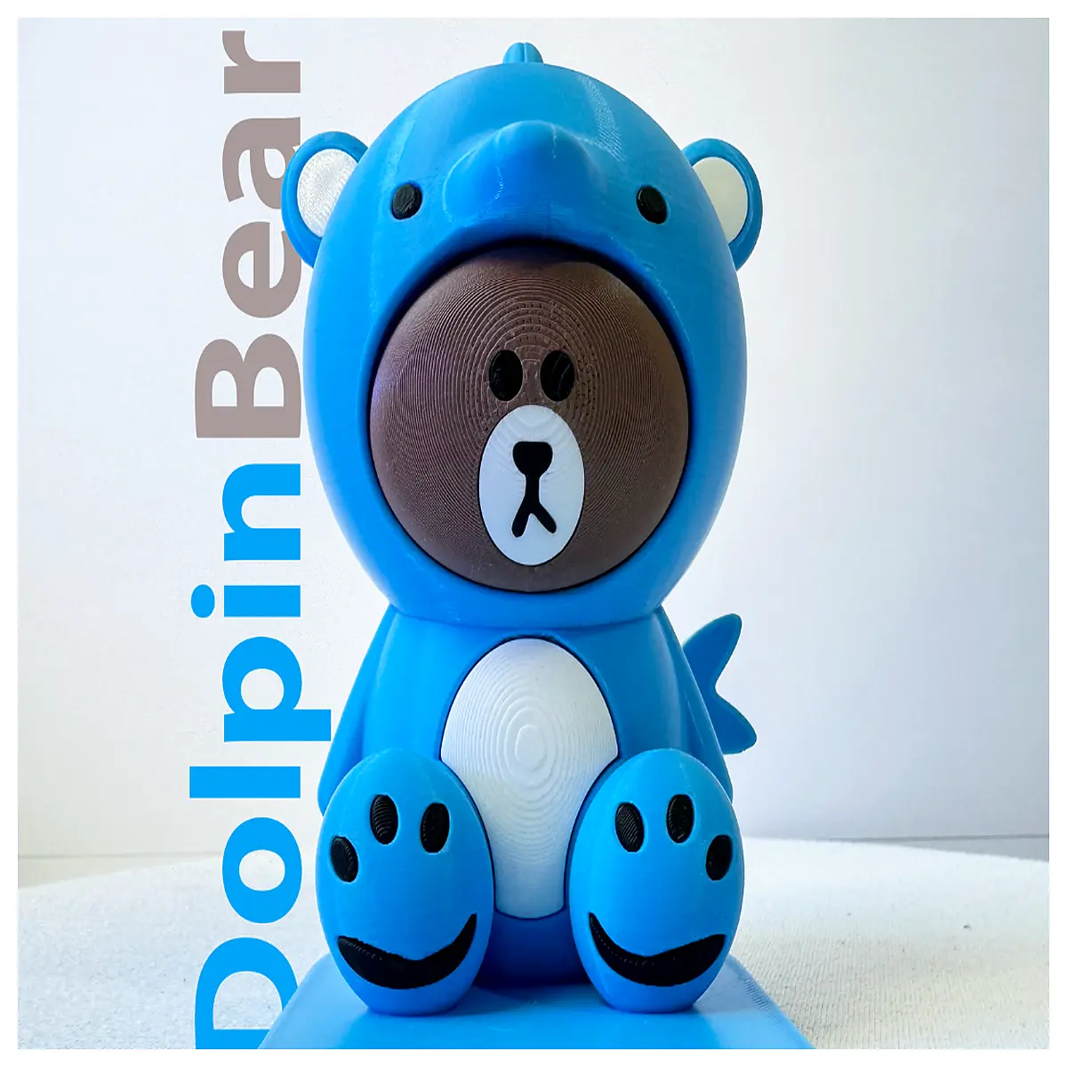 cute dolphin bear phone holder for desk kawaii animal mobile phone mount cartoon character gadget for