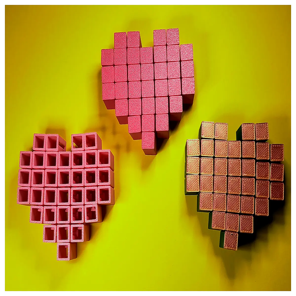 pixel stress relief toy fidget for valentines day gift romantic cute squishy anxiety relief