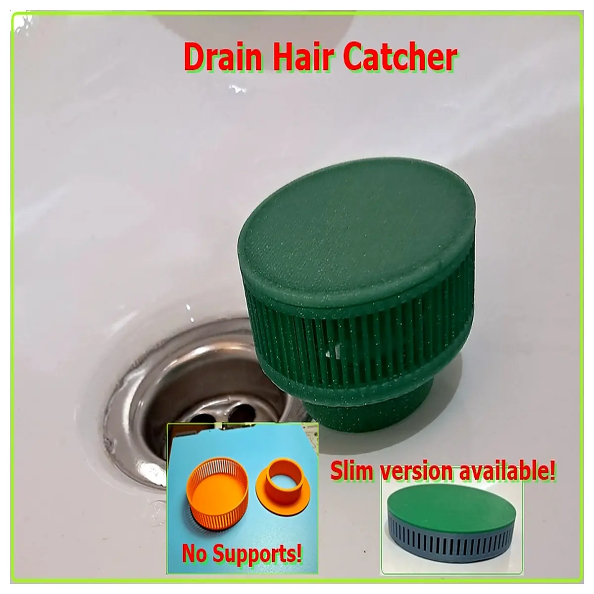 shower drain hair catcher stopper filter mesh insert clogging bathroom sink strainer