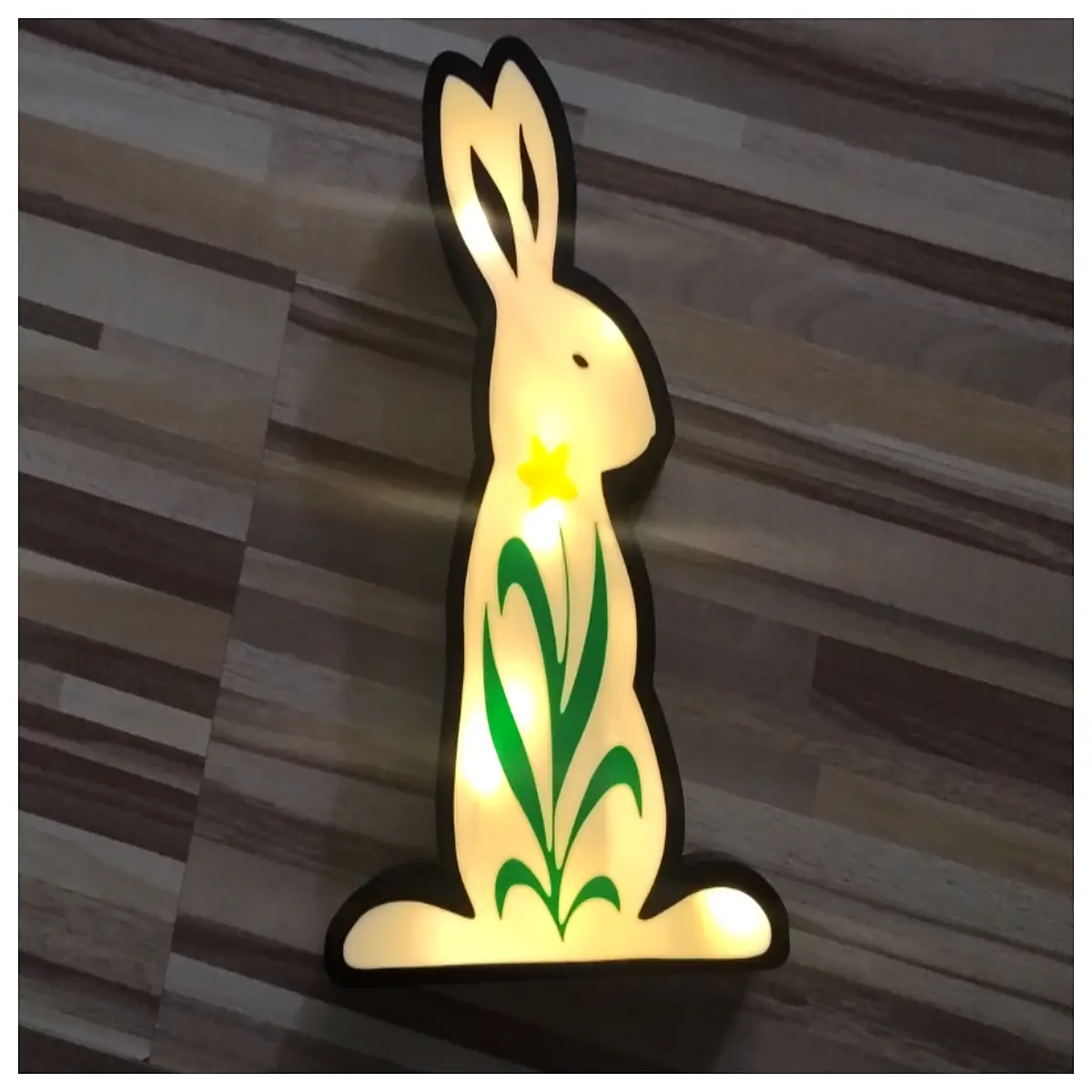 standing easter bunny box large floor decoration for garden party battery operated rabbit for kids room holiday home decor