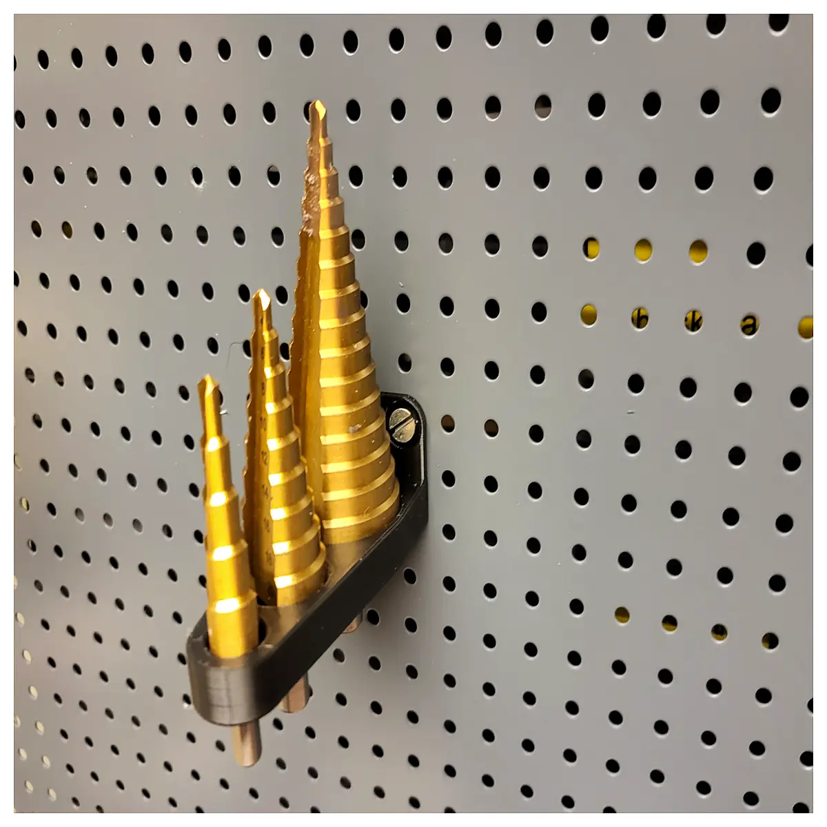step drill bit holder organizer rack for punch tool storage