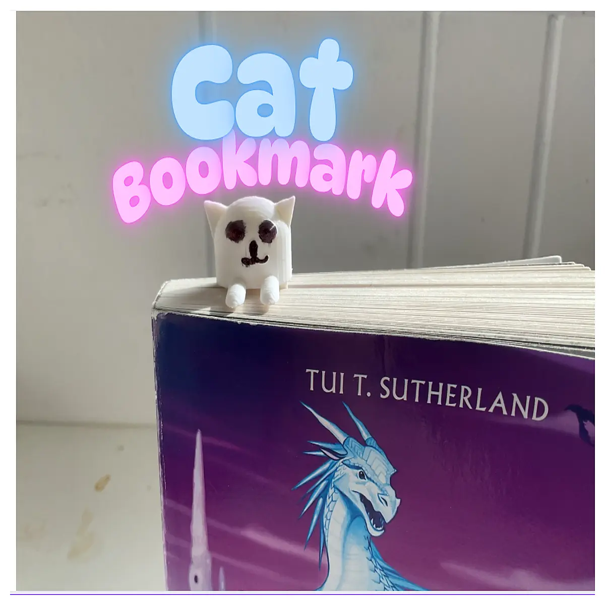 cute cat bookmark for reading metal animal page marker with tassel literary book lovers