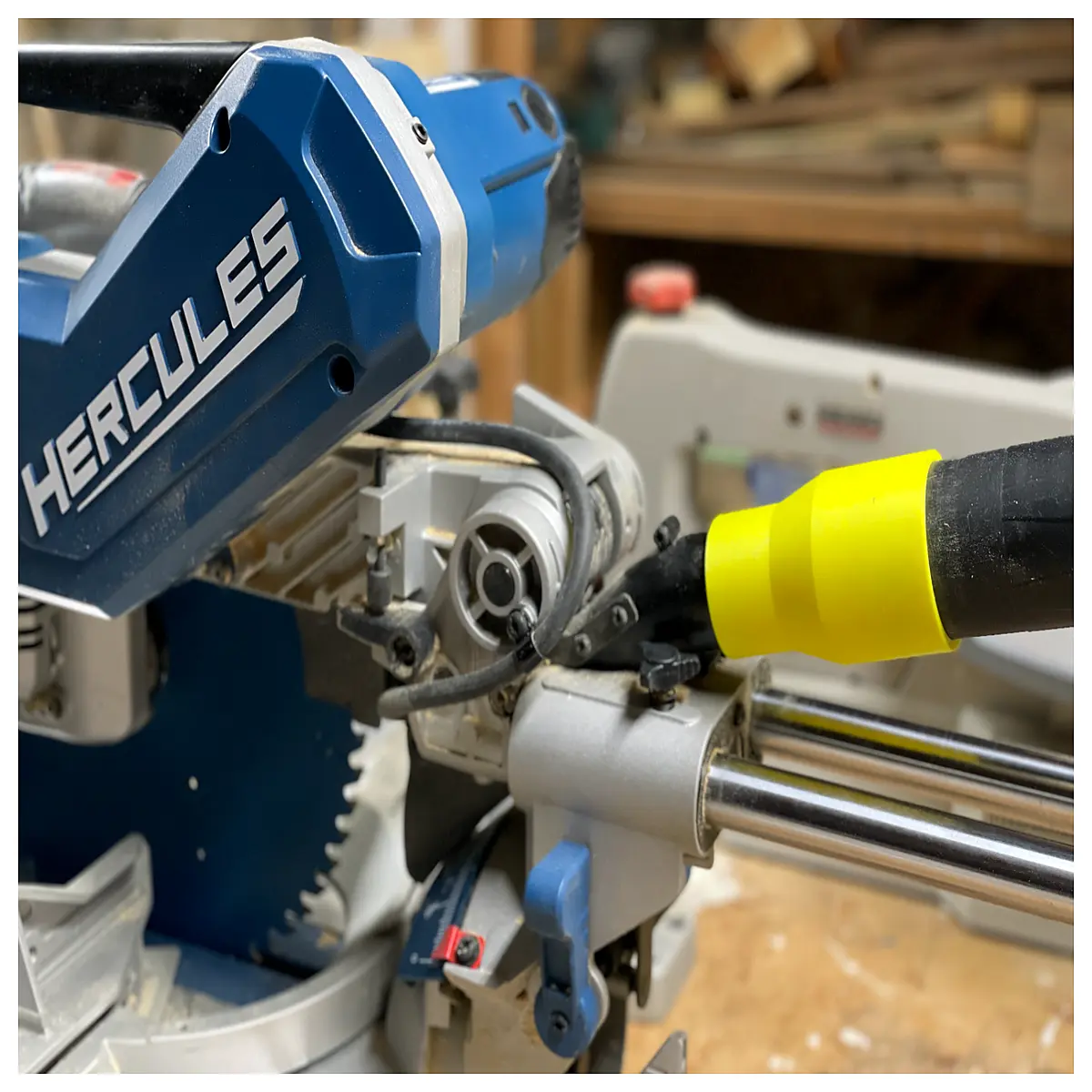 shop vacuum adapter hose for 12 inch miter saw collection system compatible with wet dry vacs