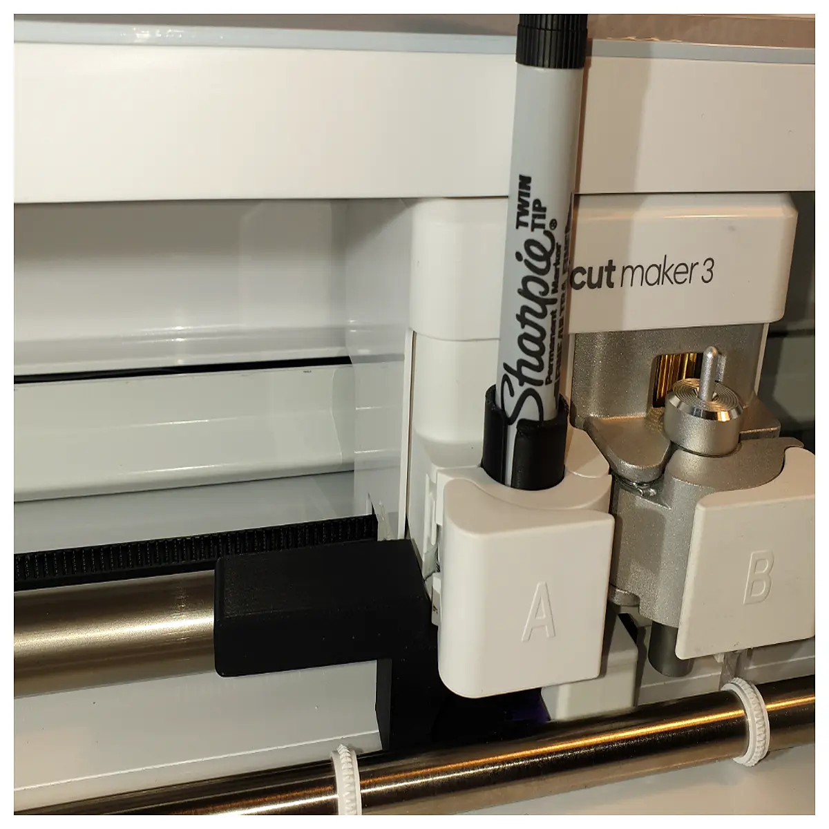 cricut maker 3 and 4 compatible adapter block set for precise material alignment and cutting registration