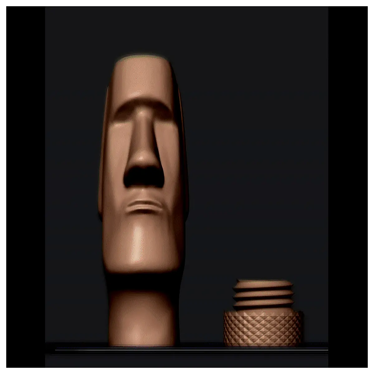moai head planter ceramic pot succulent vase home decor statue garden ornament