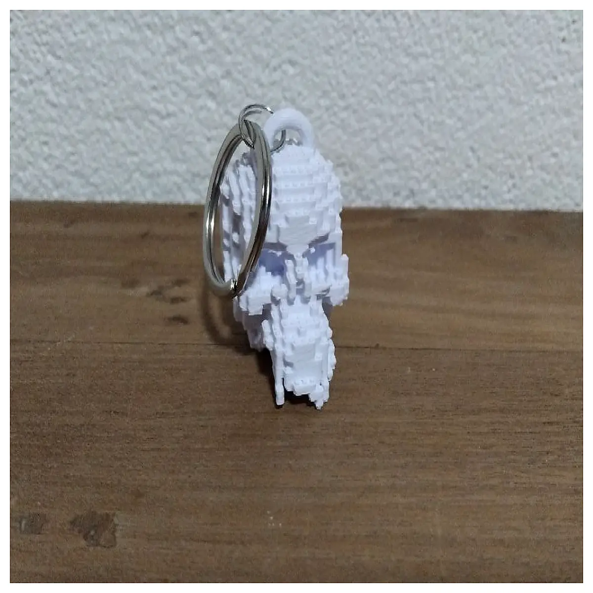 buildable skull keychain brick toy gothic skeleton accessory for bag block puzzle gift edgy teen decor