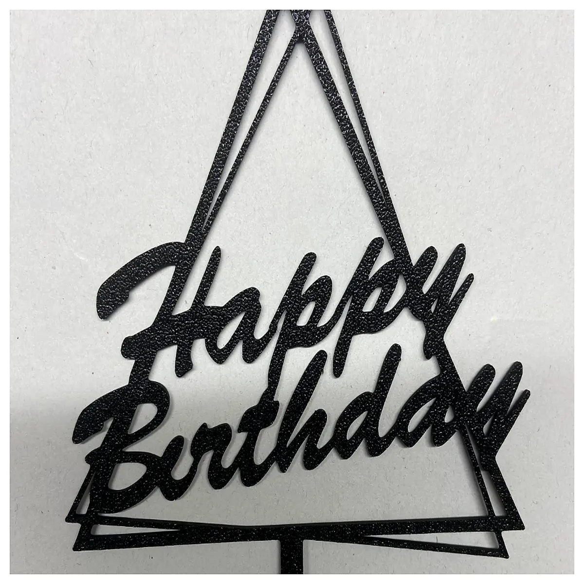 happy birthday cake toppers colorful sprinkles edible glitter candle holders party tableware set