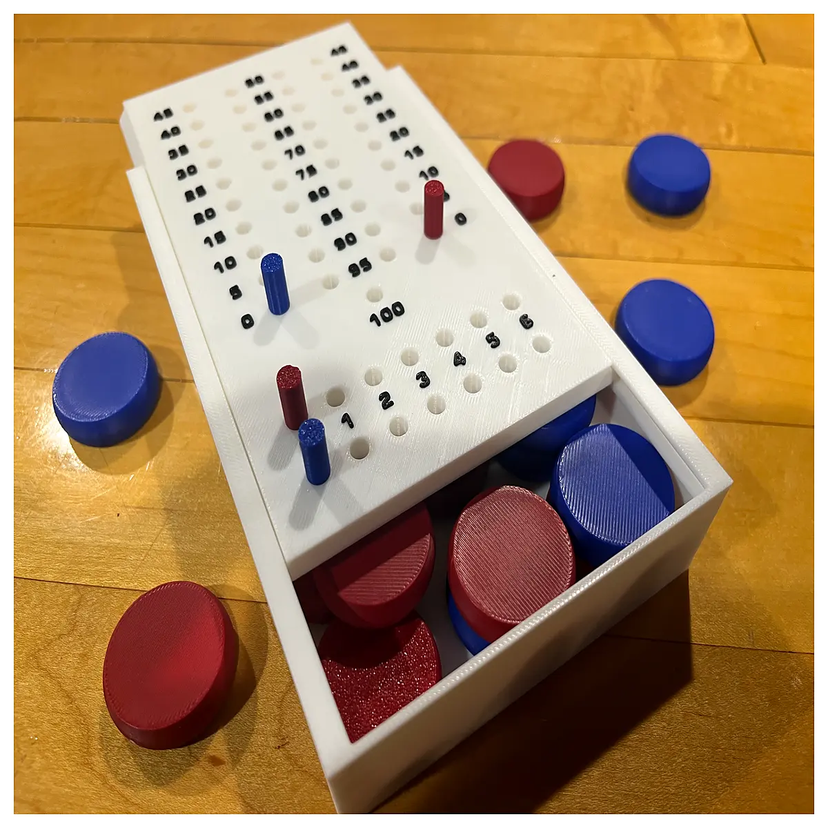 kroginos score tracker organizer box storage case for game accessories