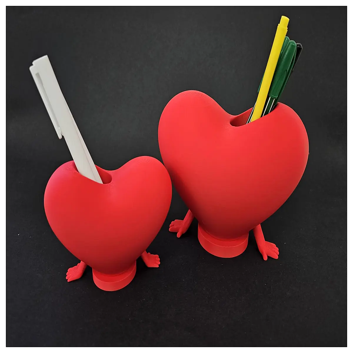valentine s day shaped pencil holder desk organizer romantic stationery her love writing accessories