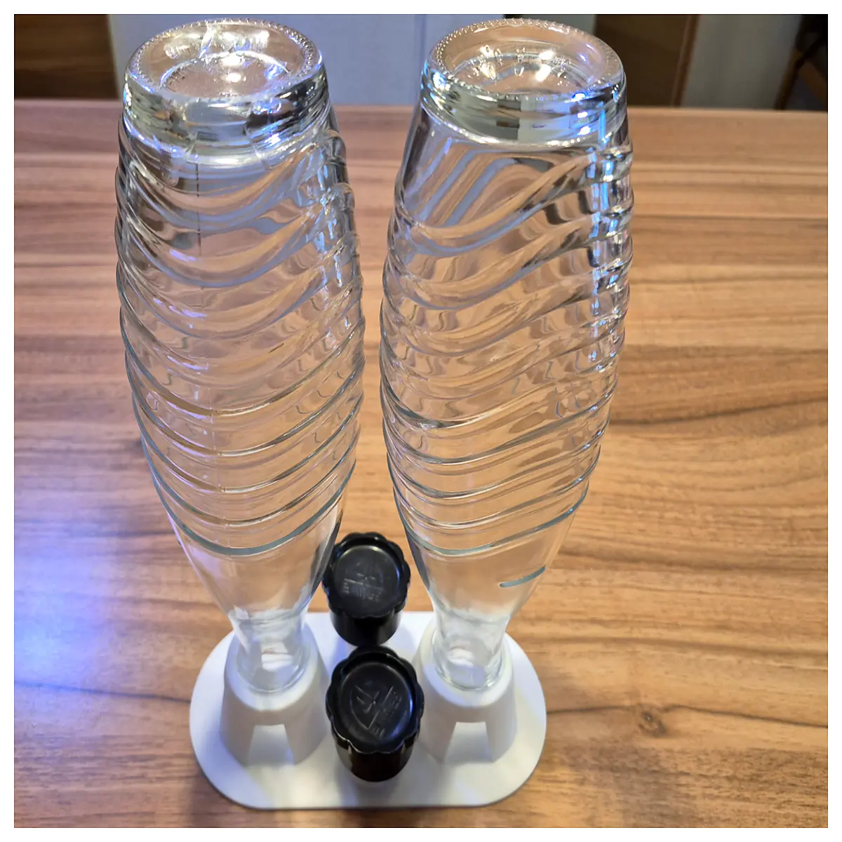 soda water bottle rack organizer for kitchen fridge storage