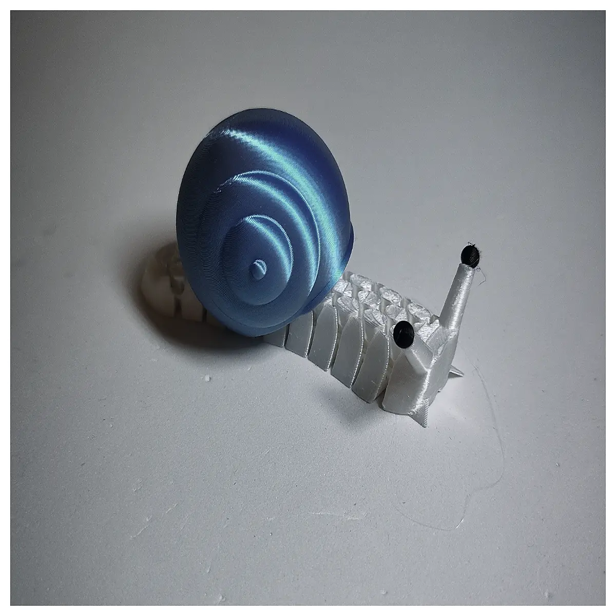 soft flexible snail toy with movable joints for kids