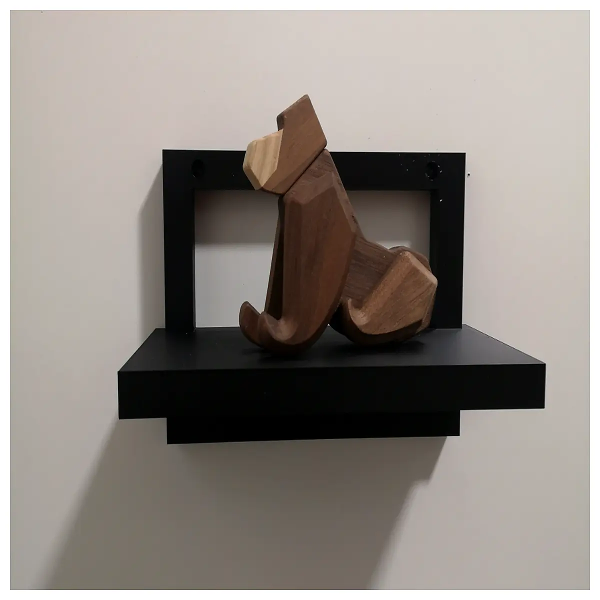 modern minimalist floating wall shelf unit large storage rack for living room bedroom decor industrial style organizer