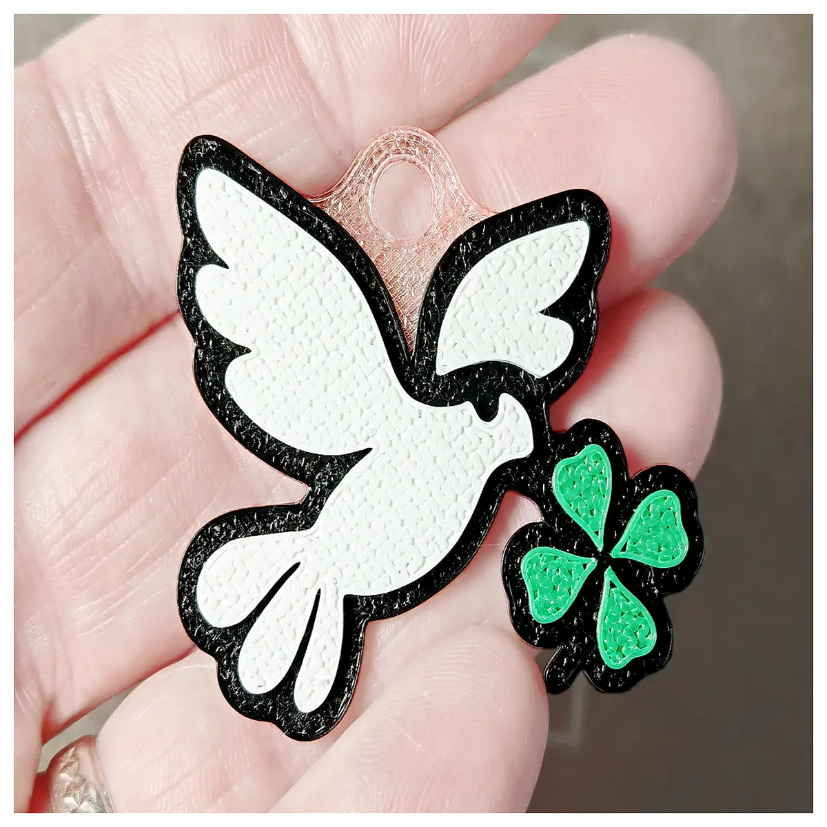 lucky pigeon pendant necklace charm jewelry her