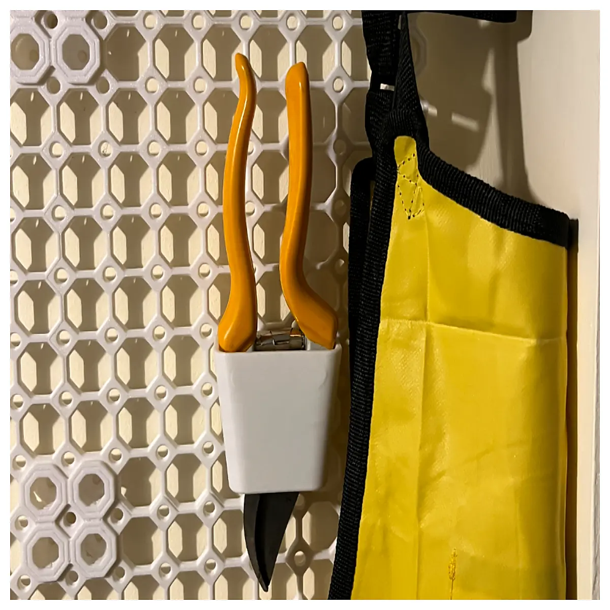 multi board compatible pruning shear organizer rack for garden tools workshop storage