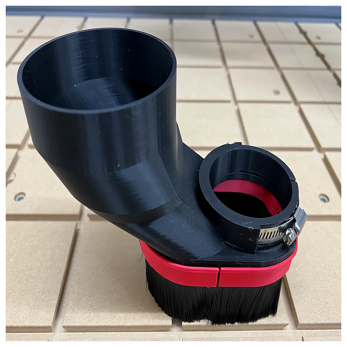 65mm collection hood with 4 inch port for table saw router vacuum adapter hose connector
