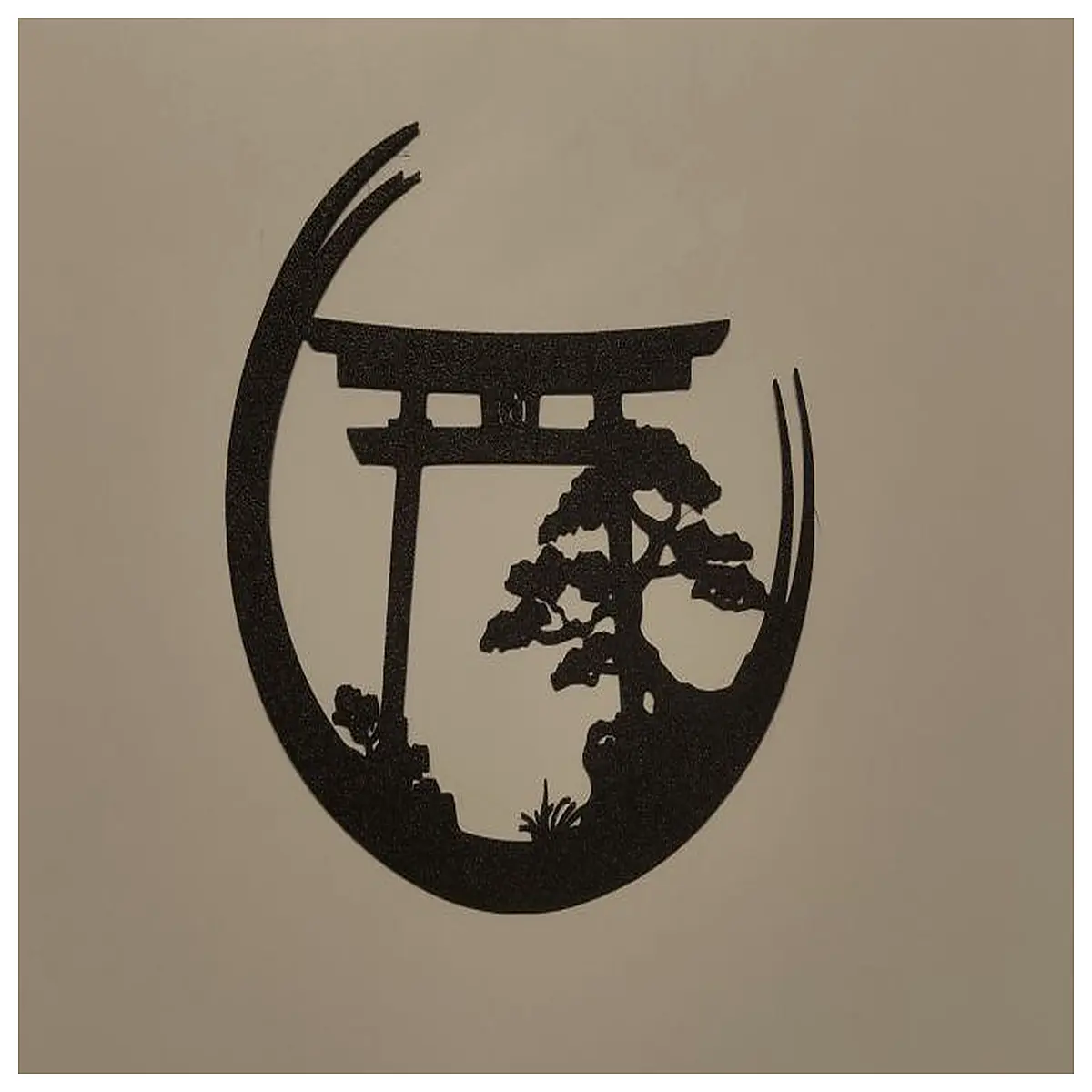 torii gate wall art decal japanese shrine aesthetic home decor vinyl sticker for bedroom living room