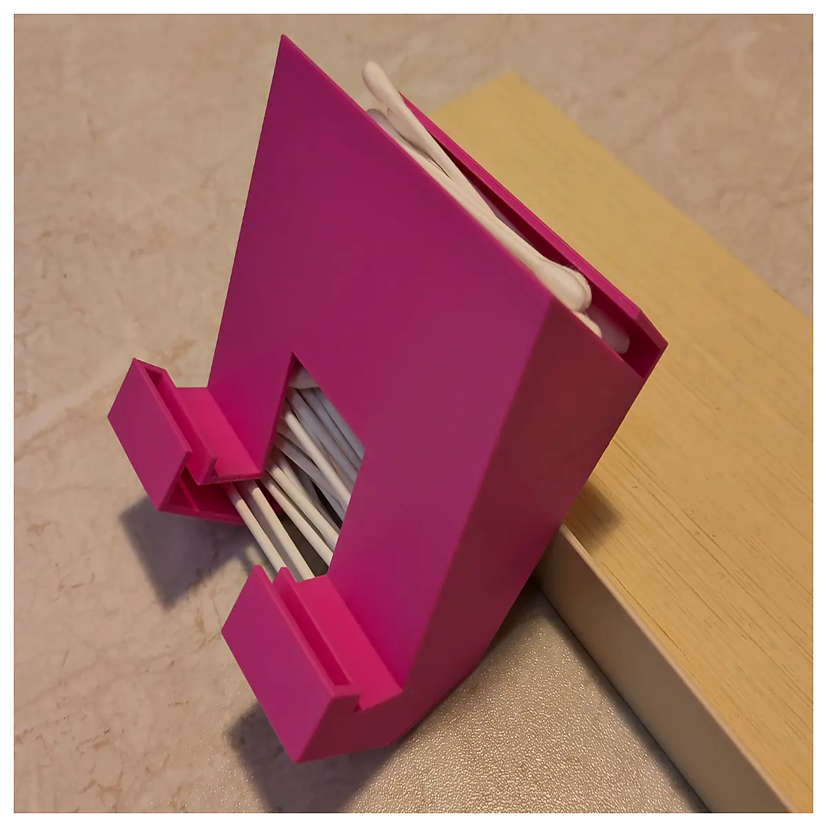 rv cotton swab holder organizer for camper van storage waterproof travel q tip box with lid