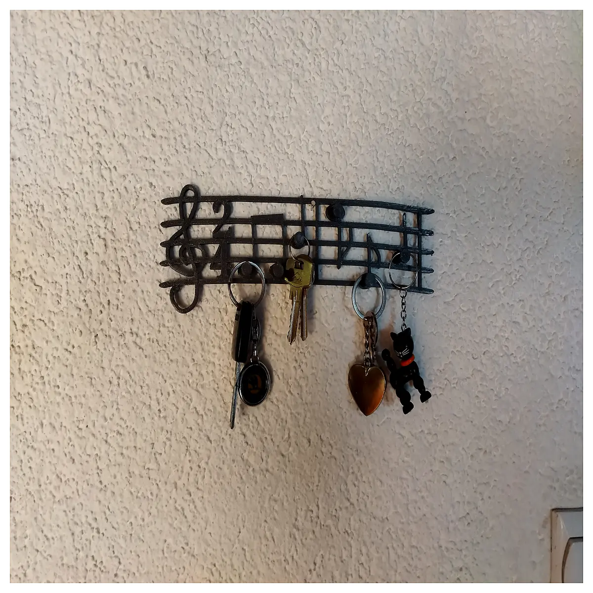 duty key hooks for door wall mounted organizer rack holder