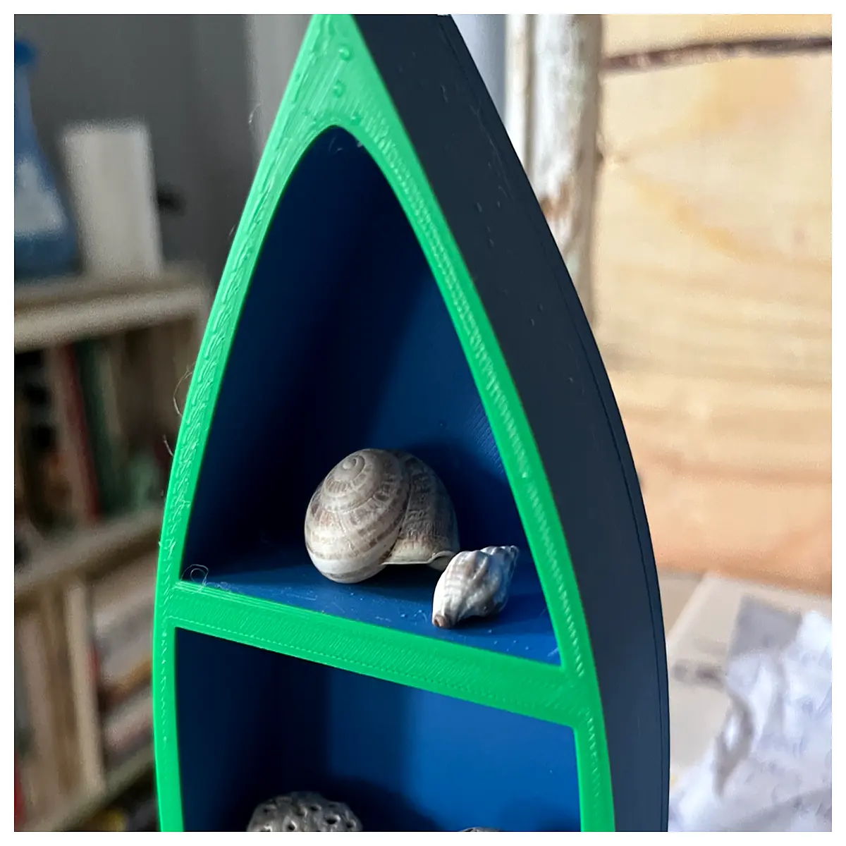 miniature ship shelf for collectibles small boat shaped wall mount storage rack for trinkets and toys