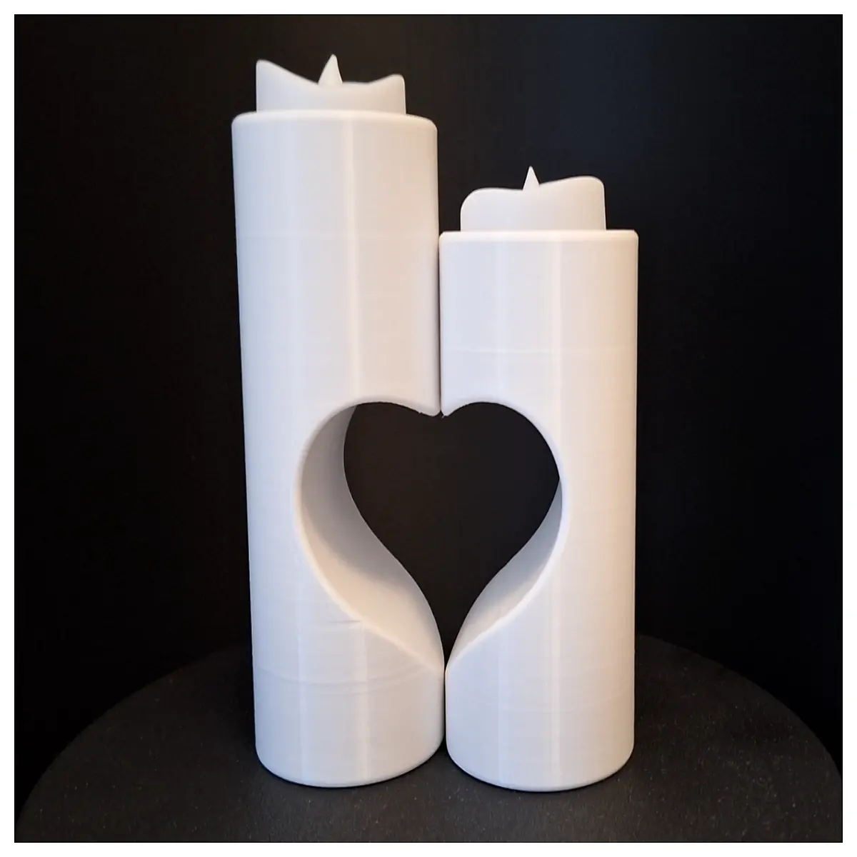 romantic shaped candle holder table centerpiece for dinner date wedding anniversary gift