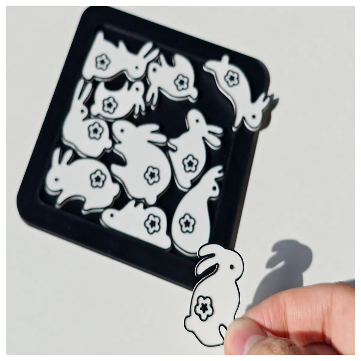 cute bunny rabbit jigsaw puzzle for kids adults brain teaser animal toy gift