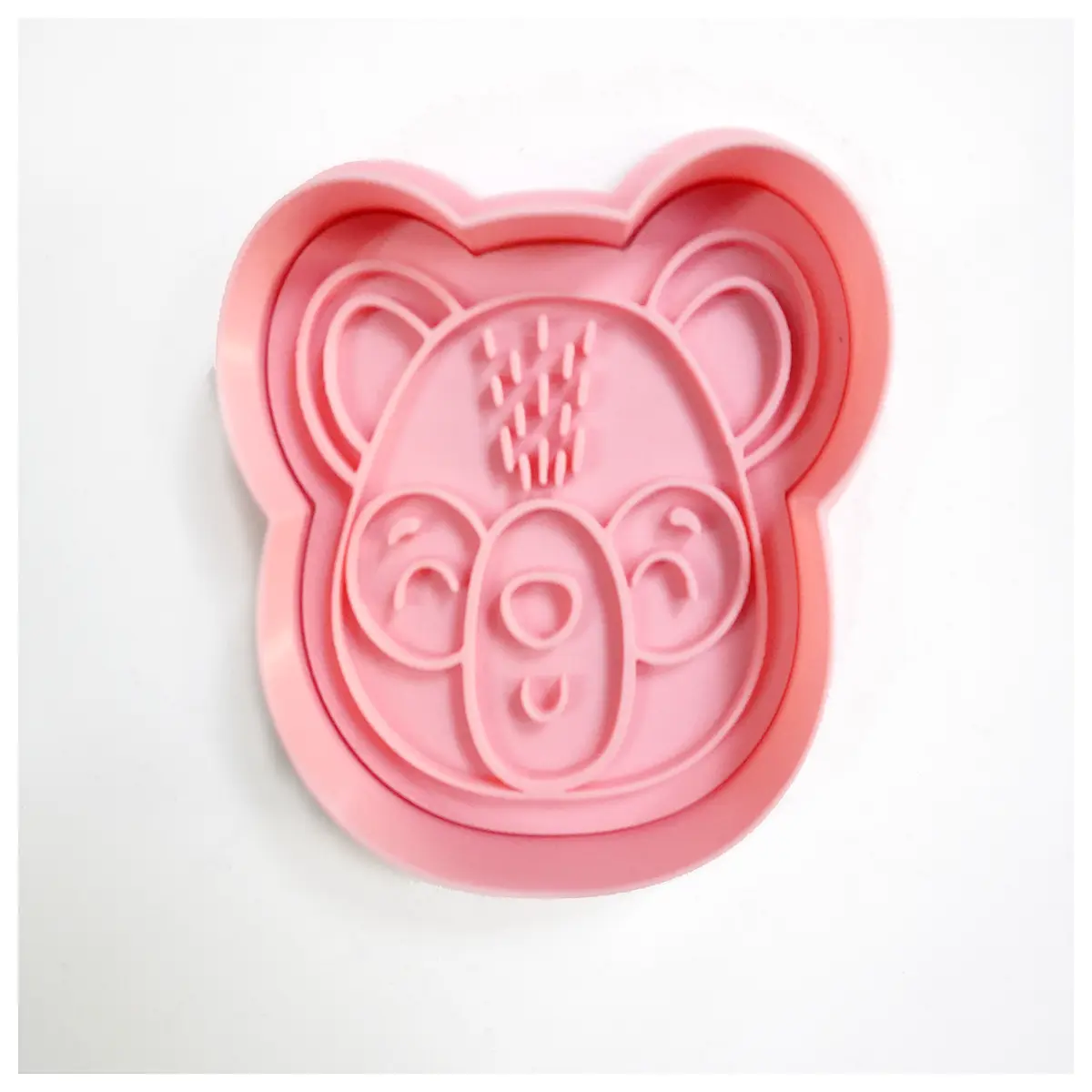 cute raccoon cookie cutter stainless steel baking molds for kids diy sugarcraft cake decorating tools