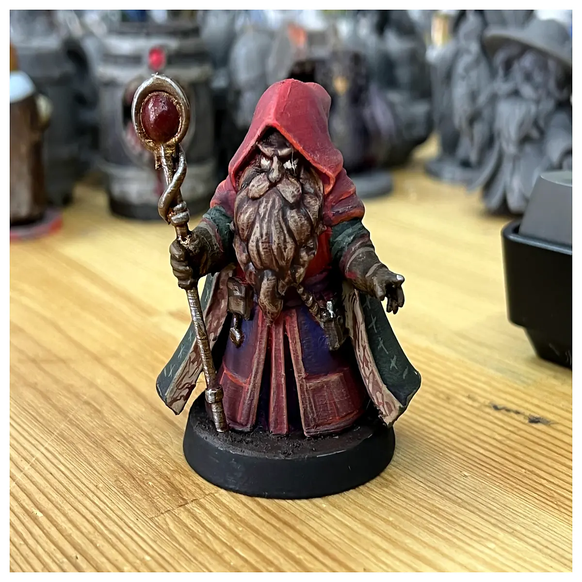 d d 5e explorer s league dwarf wizard miniature figure tabletop rpg wargaming accessory collectible