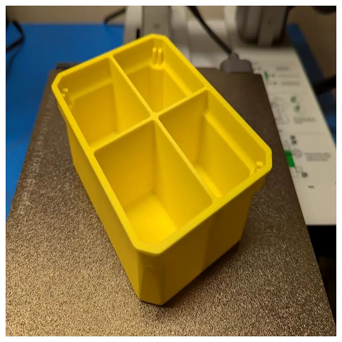 shallow organizer 4 compartment professional tool storage case duty parts bin