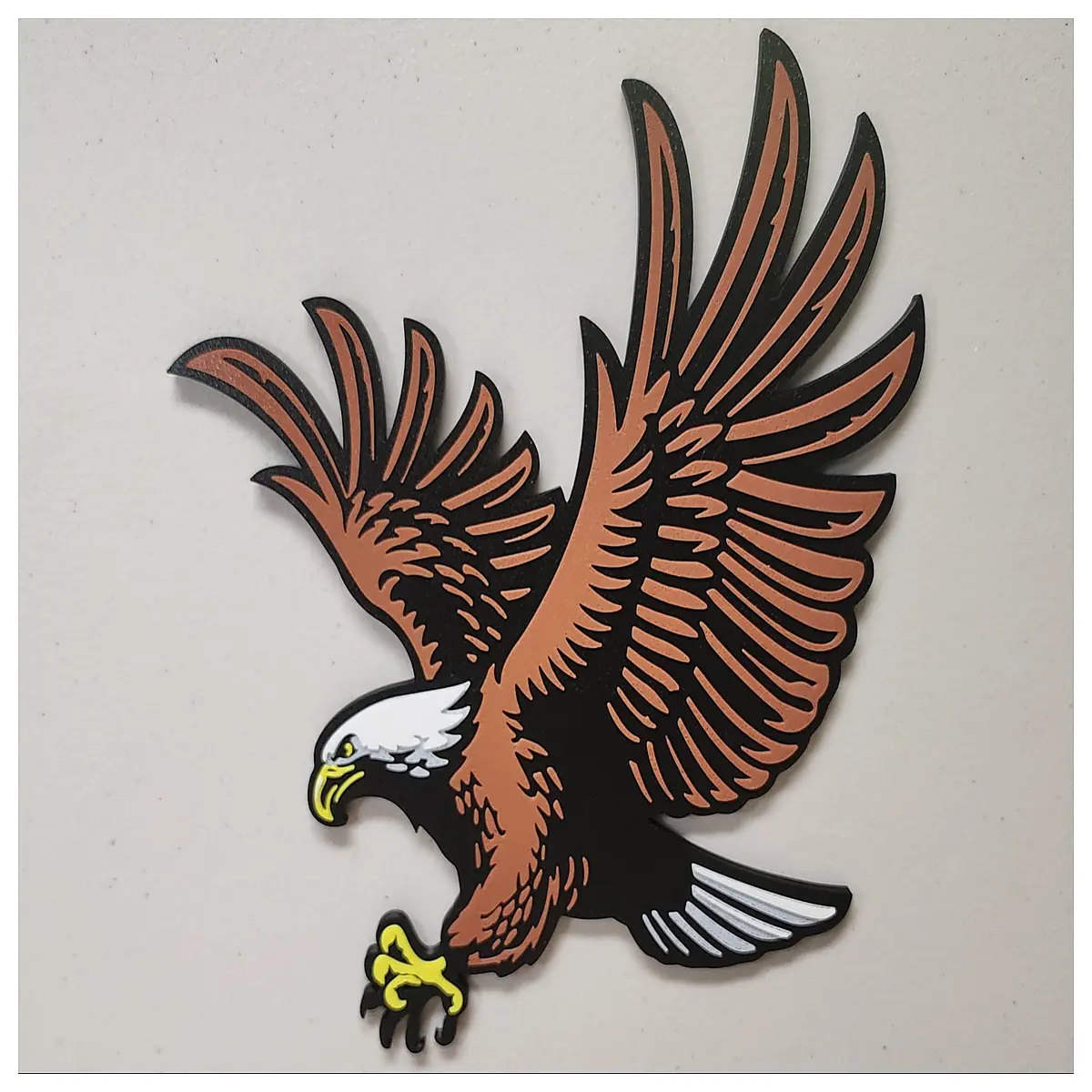 large metal wall art soaring bird home decor rustic western farmhouse accent piece big animal sculpture for living room