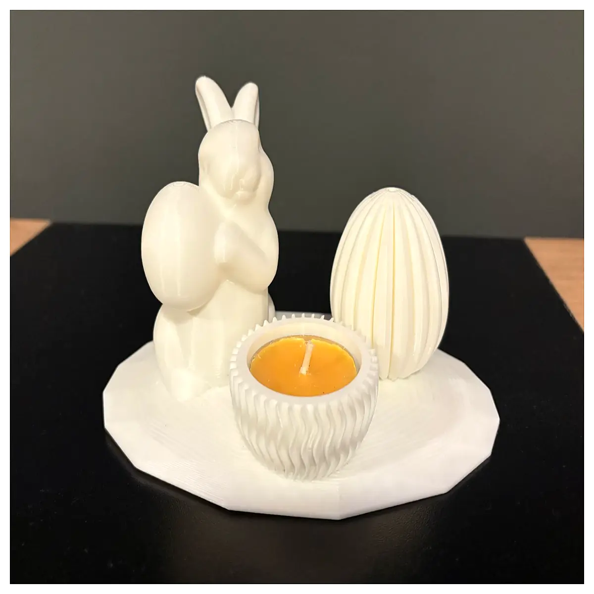 easter bunny candle holder egg decor spring table centerpiece holiday party supplies