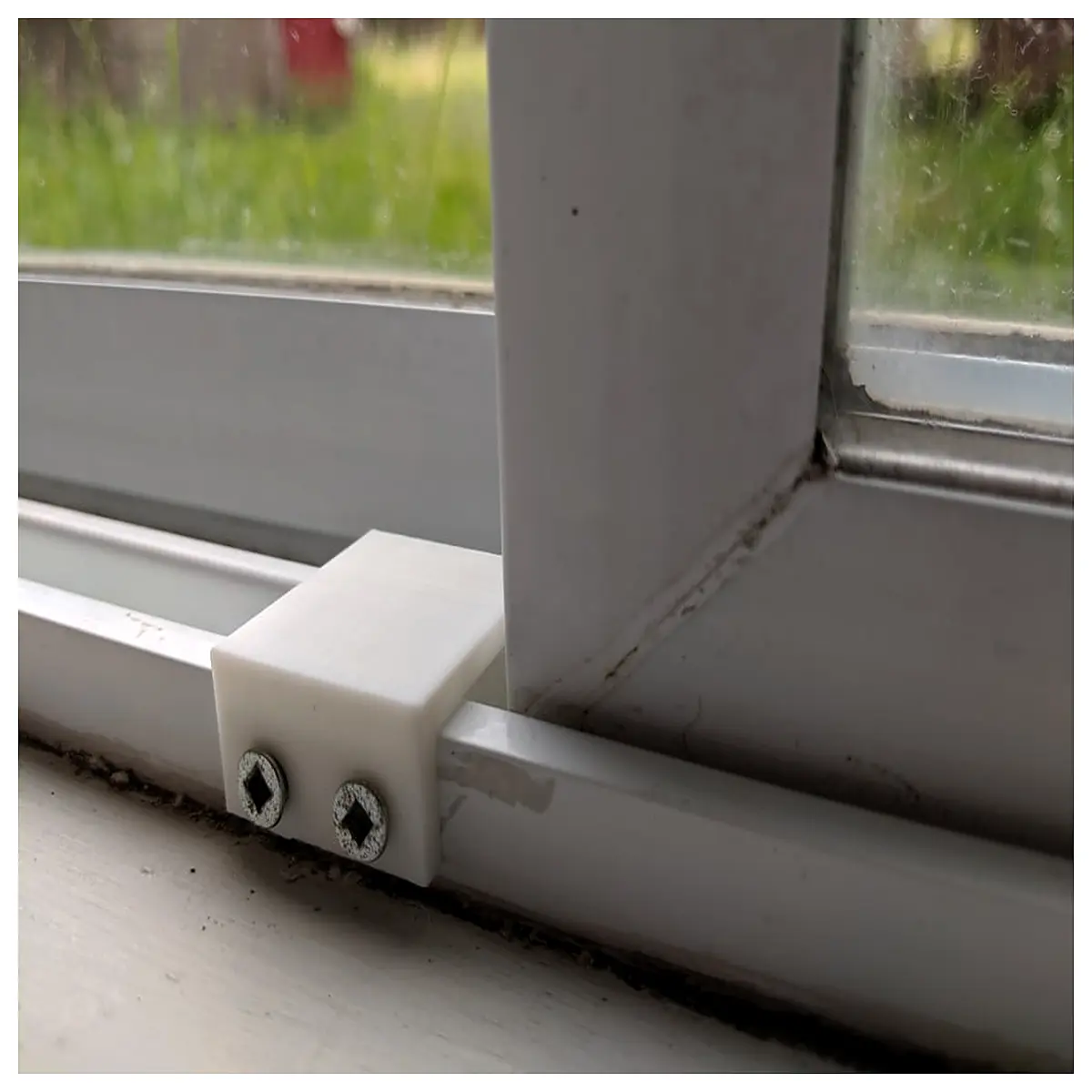 sliding window stopper anti jam device for safety child proofing