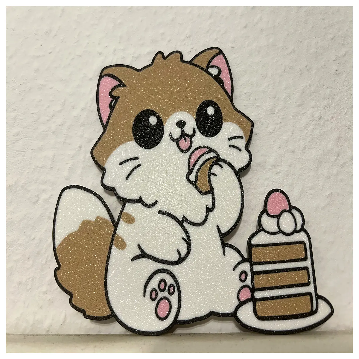 cute cat cake topper for birthday party kawaii animal cupcake decoration silicone fondant pastry chef tools
