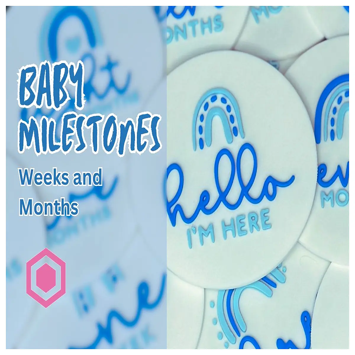 baby weekly monthly milestone stickers first year photo prop keepsake