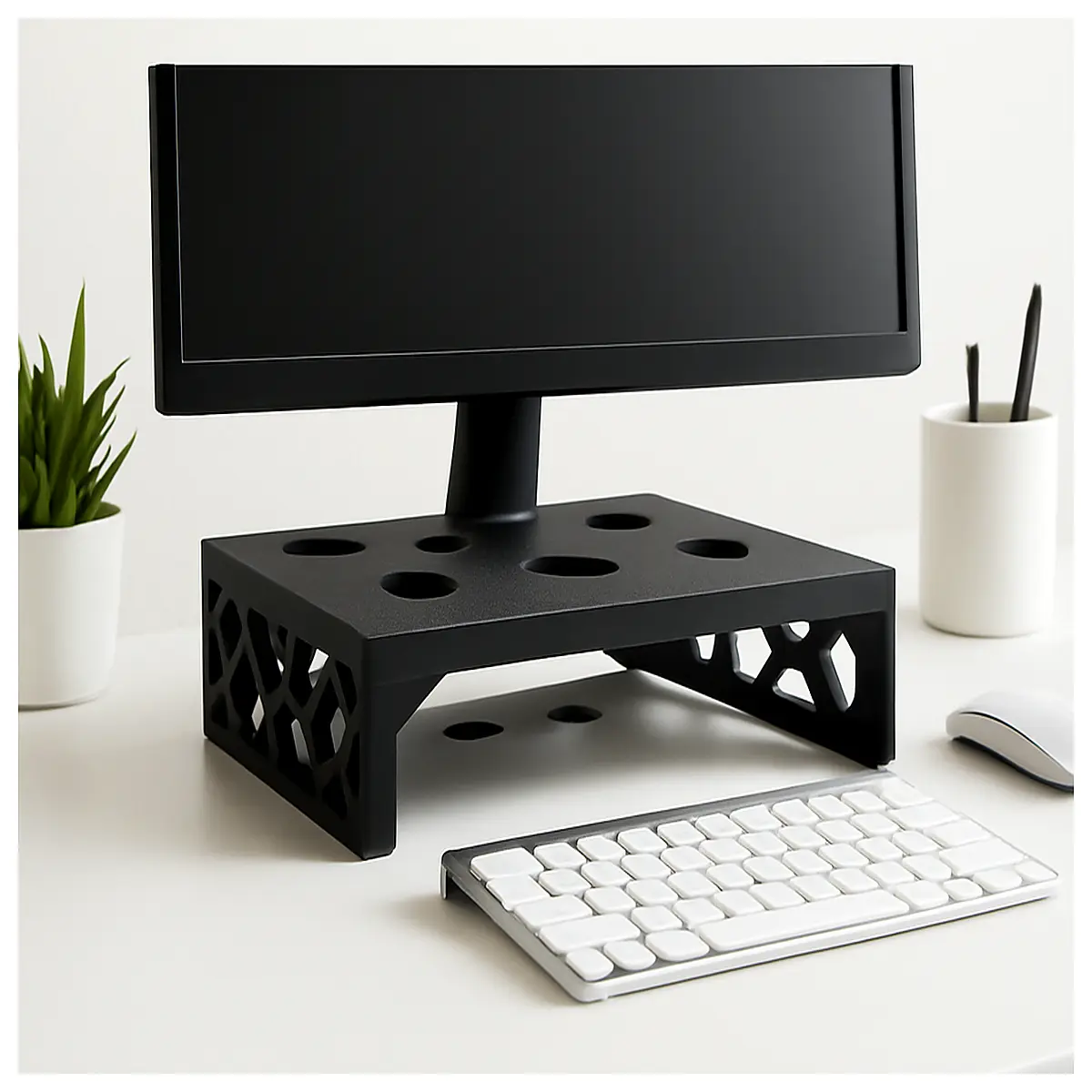 dual monitor arm mount for desk adjustable ergonomic for pc computer screen riser cable management