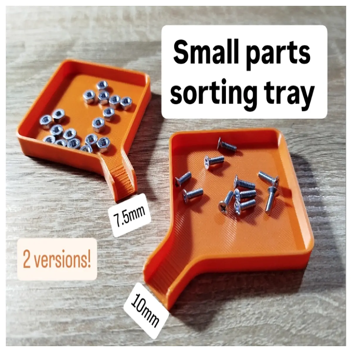 small parts organizer bins plastic storage trays with dividers for hardware screws nuts bolts workshop cabinet drawer sorting