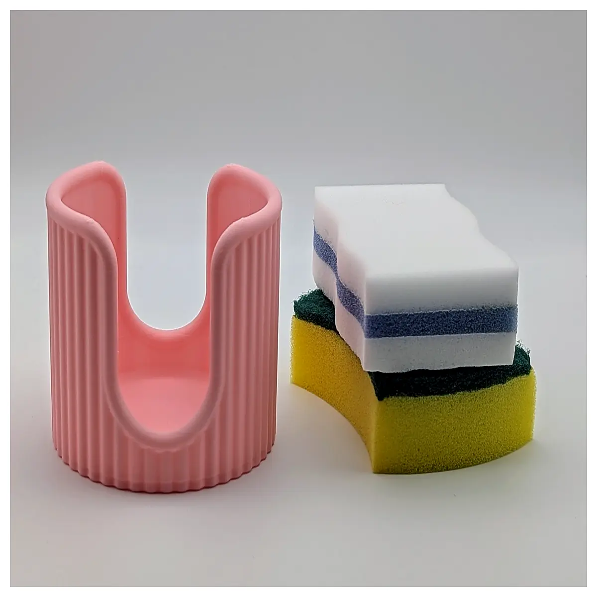 bathroom sponge holder wall mounted suction cup organizer rack for kitchen sink soap dish