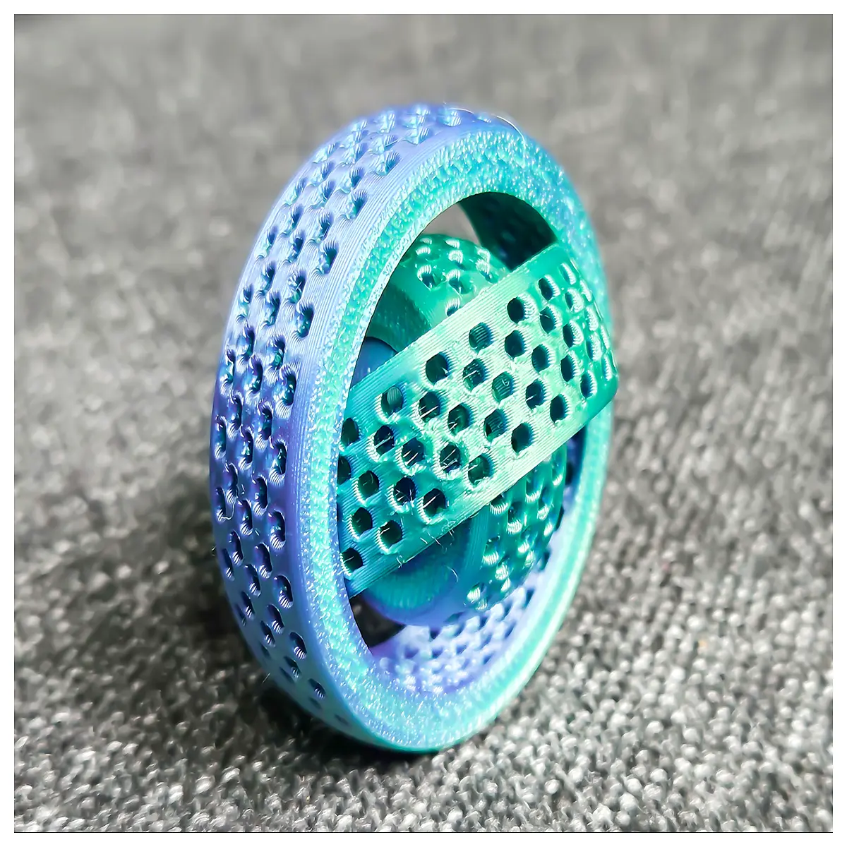 printed fidget spinner stress relief toy for adults anxiety reduction desk gadget