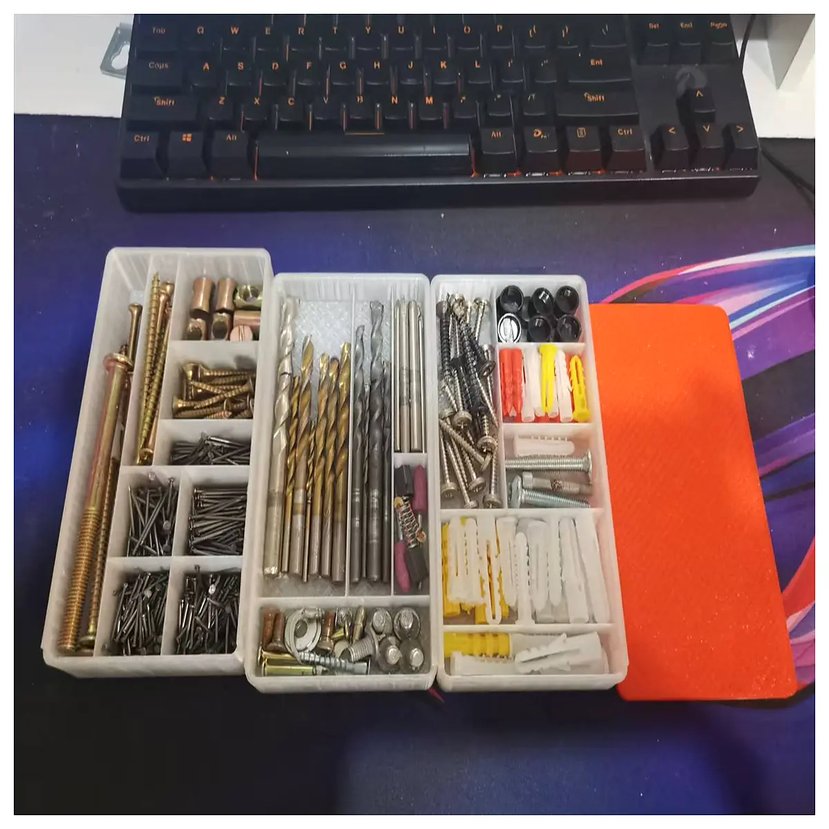 stackable plastic parts bins with dividers for workshop storage modular drawer organizers duty small parts containers