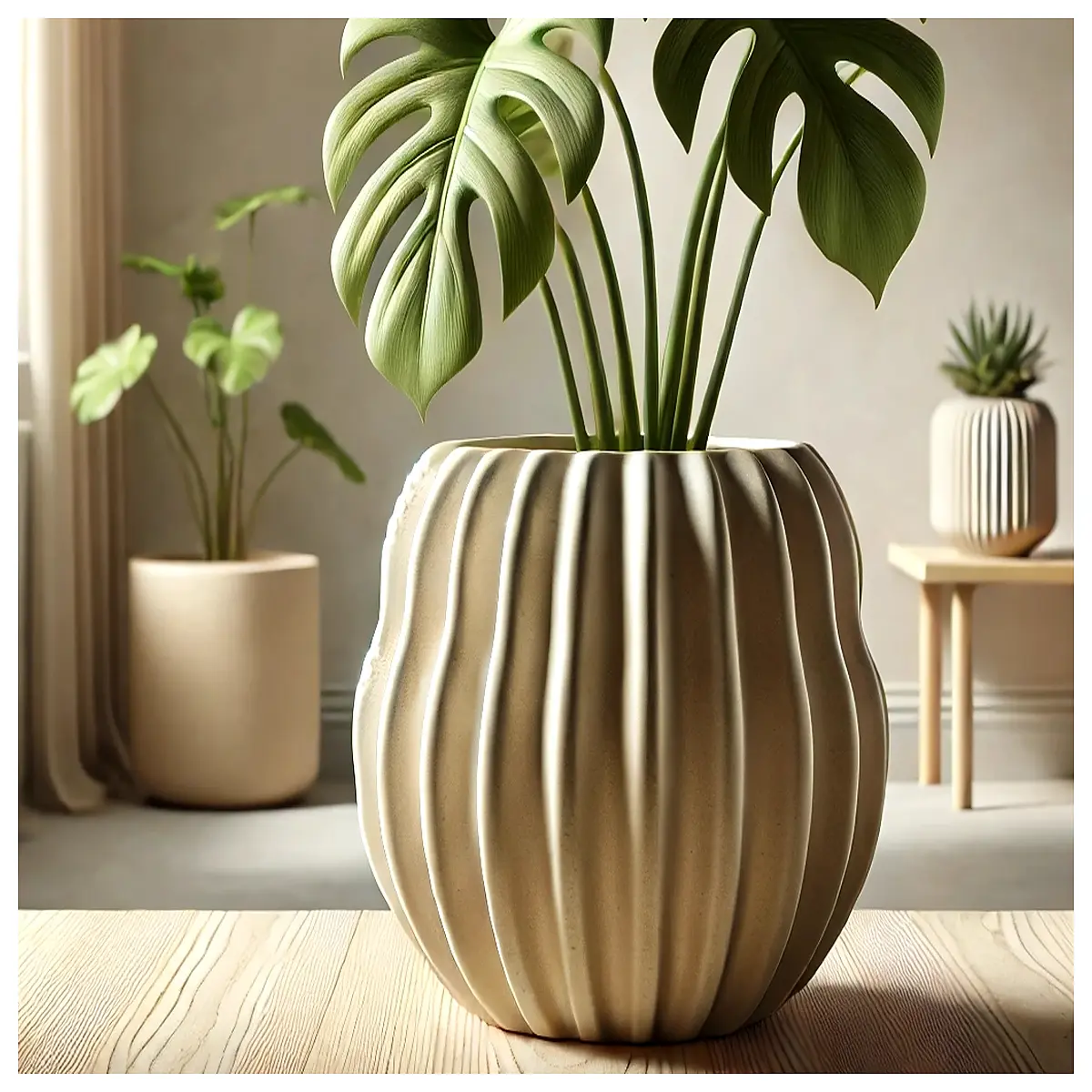 ceramic flower pot planter with drainage saucer modern indoor plant vase for succulents cactus home decor
