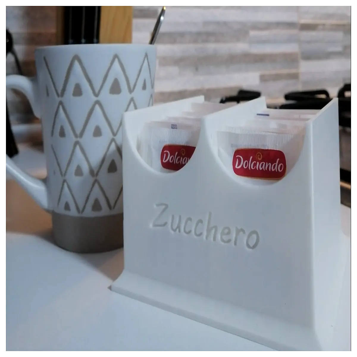 sugar packet organizer holder box for desk coffee table kitchen counter sweetener dispenser storage container