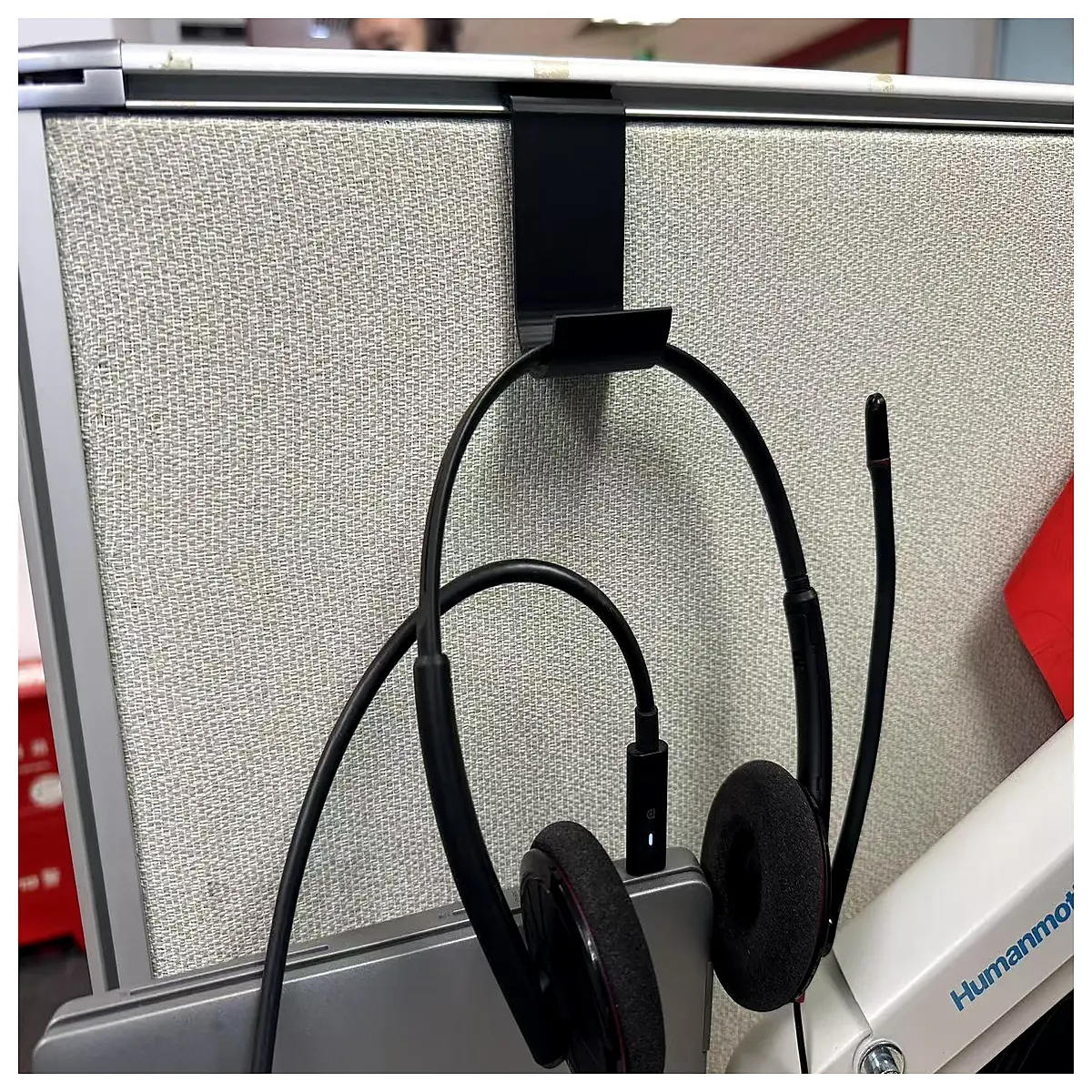 desk headphone hook organizer for office cubicle monitor mount clip holder