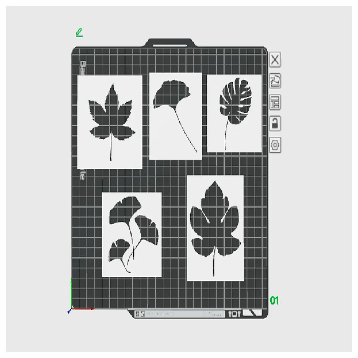 realistic plant mockup psd green leaf prop for product photography botanical background template